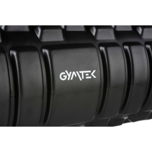 Масажний ролик  Gymtek для йоги та фітнесу EVA 33*14 см чорно-білий - фото №3